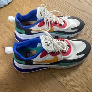 Slightly used Nike Air Max 270 React Bauhaus sneaker. Size 8.5 mens.